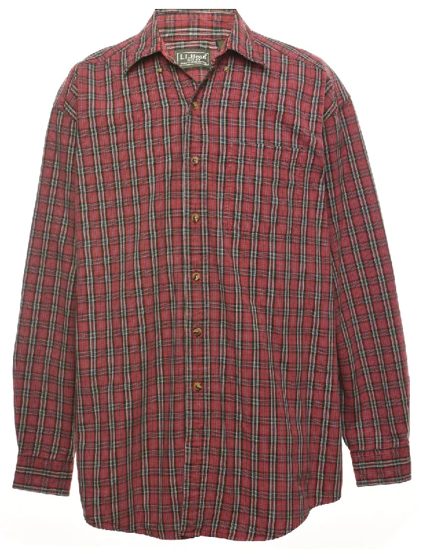 L.L. Bean Checked Shirt - M Tailored