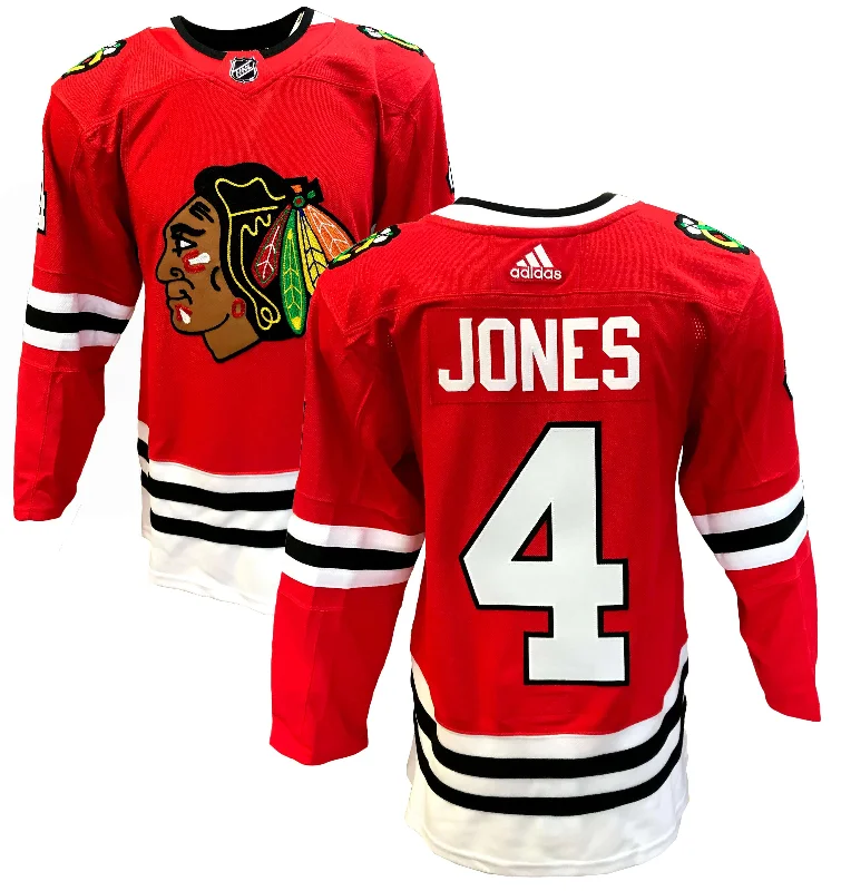 Chicago Blackhawks Adidas Seth Jones #4 Authentic Jersey Polished Men's Satin