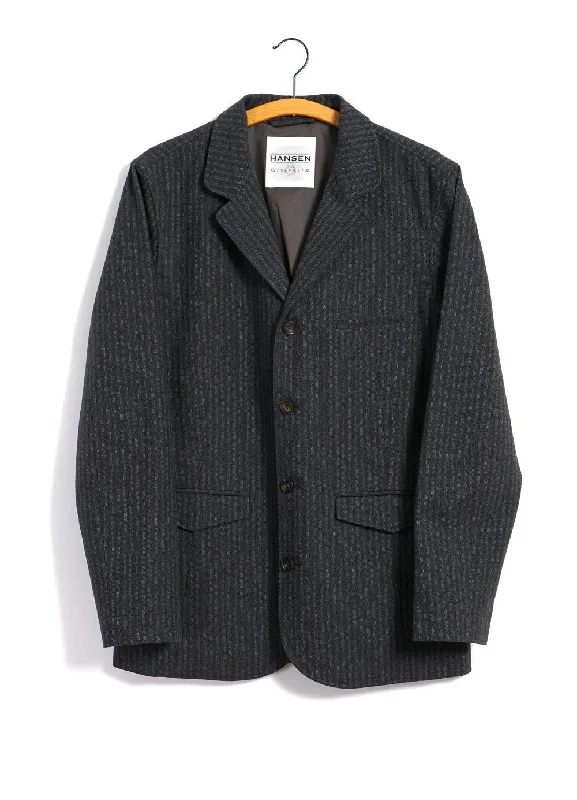 LUKAS | Blazer Jacket | Grey Pin Earthy Men's Sustainable 