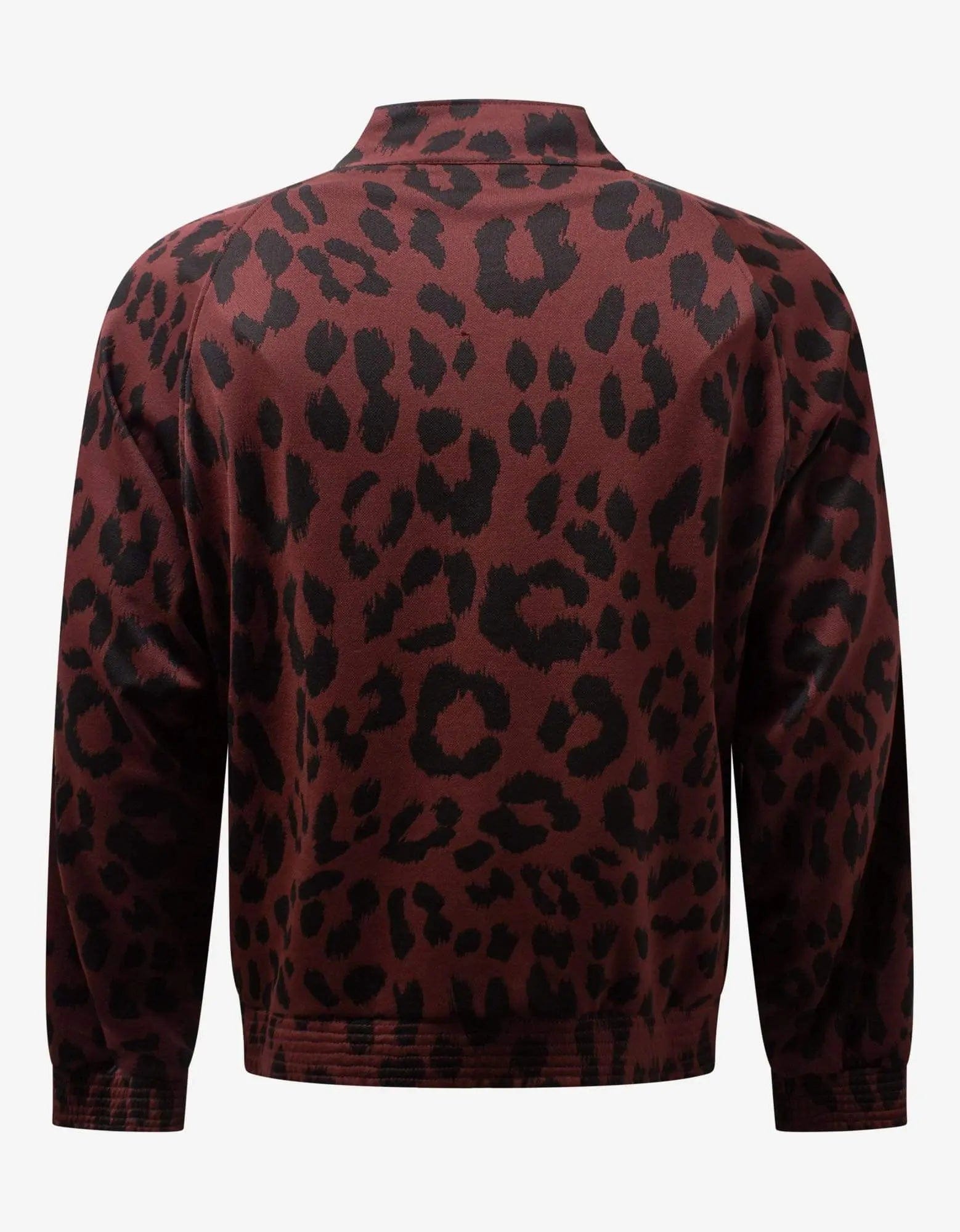 Kenzo Bordeaux Leopard Print Track Jacket Youthful Men's Pop