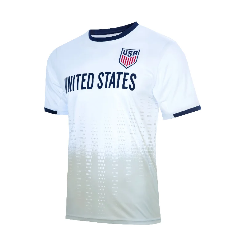 U.S. Soccer Frequency Game Day Adult Shirt Casual Men's Loose