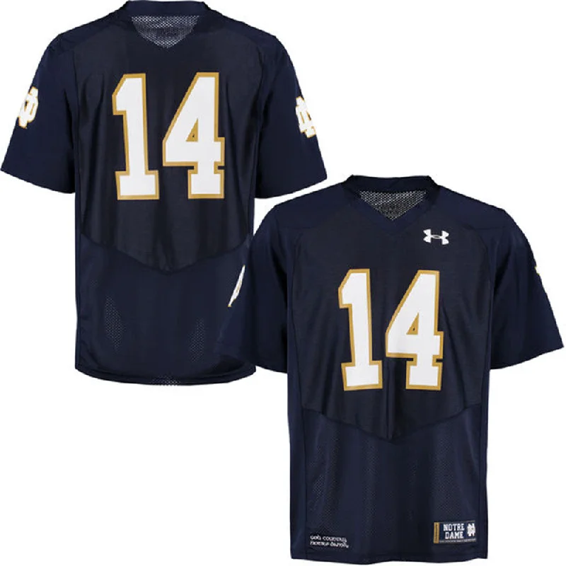 Notre Dame Fighting Irish Under Armour Adult Navy Replica Football Jersey Organic