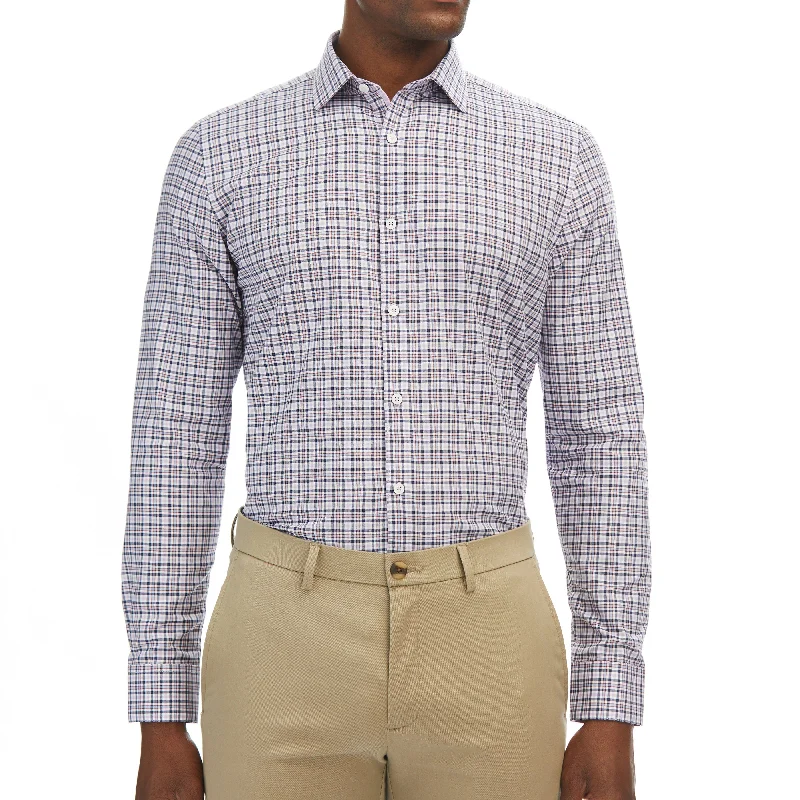 Small Plaid Button Down Athletic Men's High