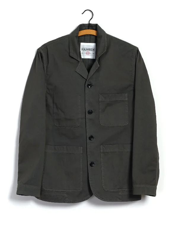 NICOLAI | Informal 4-button Blazer | Dark Moss Masculine Men's Thick