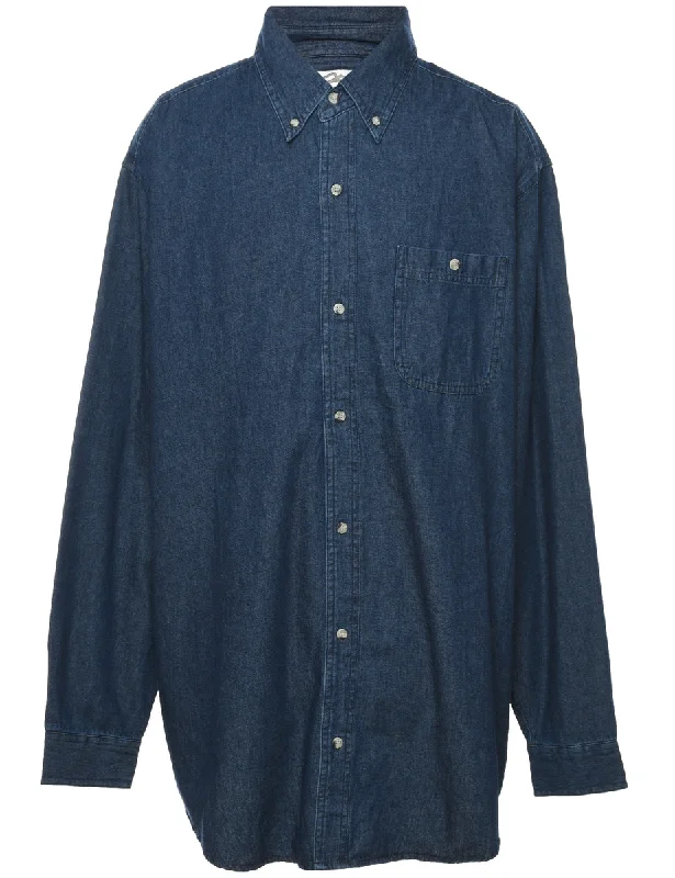 Dark Wash Denim Shirt - XL Refined Men's Hand