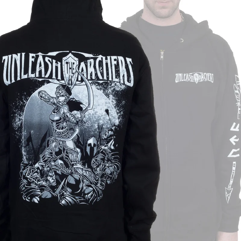 Unleash The Archers "Archer Hoodie" Zip Hoodie Cclassic Men's Tweed