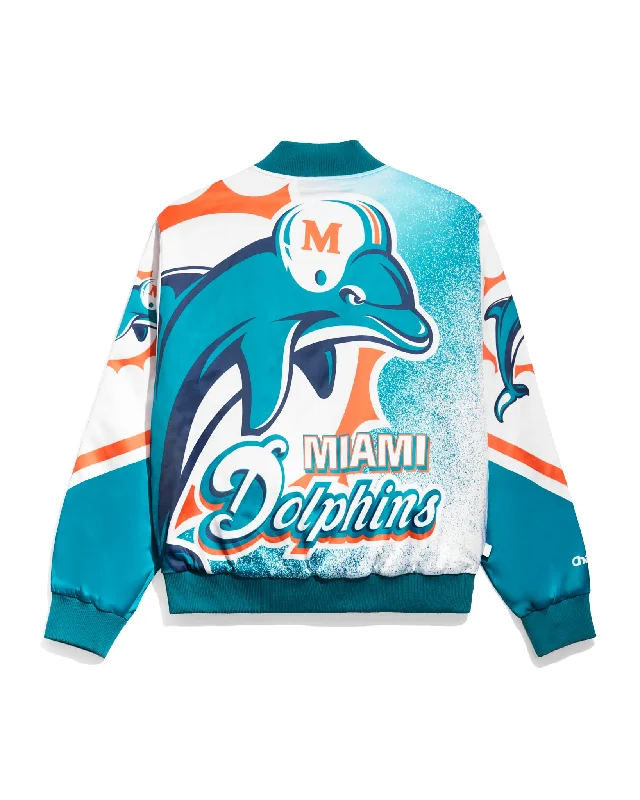 Miami Dolphins Logo Fanimation Jacket Relaxed Men's Australian 