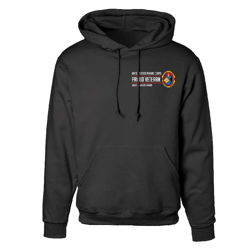 2nd Battalion 6th Marines Proud Veteran Hoodie Artistic Men's Hand