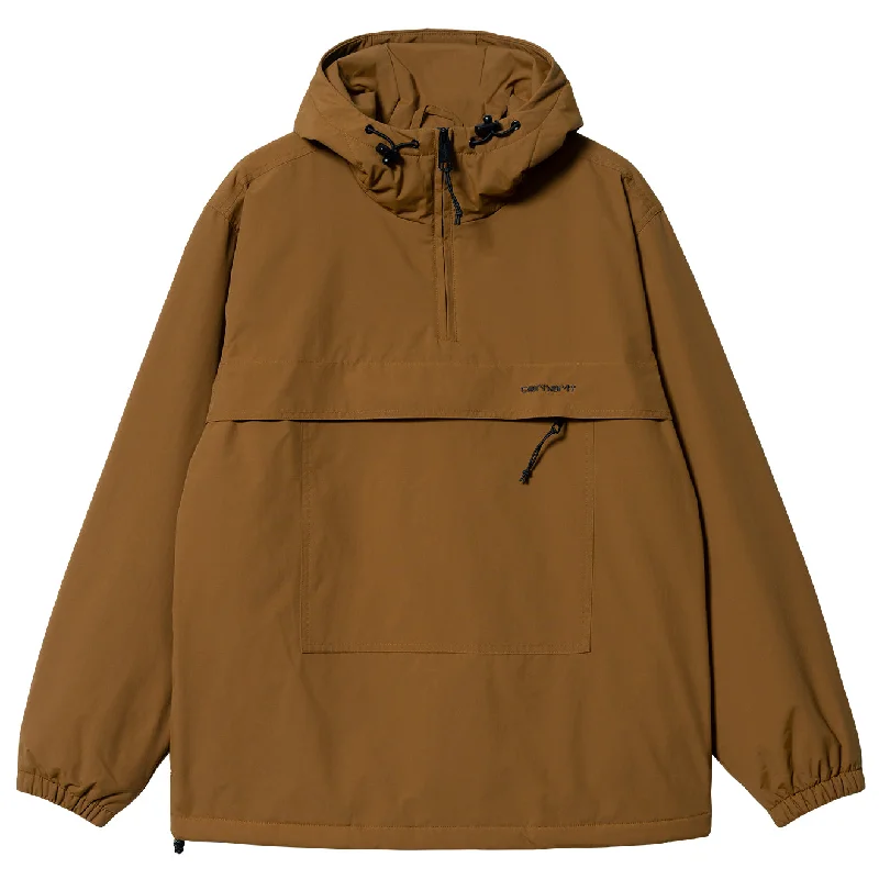 Carhartt WIP Windbreaker Pullover Winter Deep H Brown / Black Trendy Men's Oversized