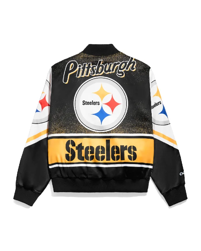 Pittsburgh Steelers Logo Fanimation Jacket Refined Men's Hand