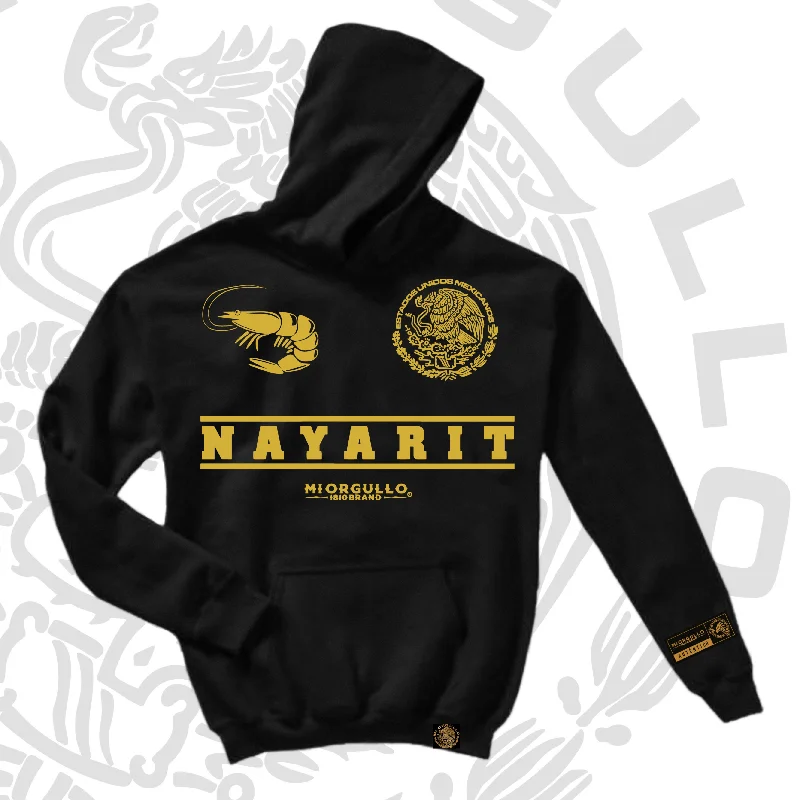 MEN’S BLACK GOLD RUSH NAYARIT HOODIE Sophisticated Men's French