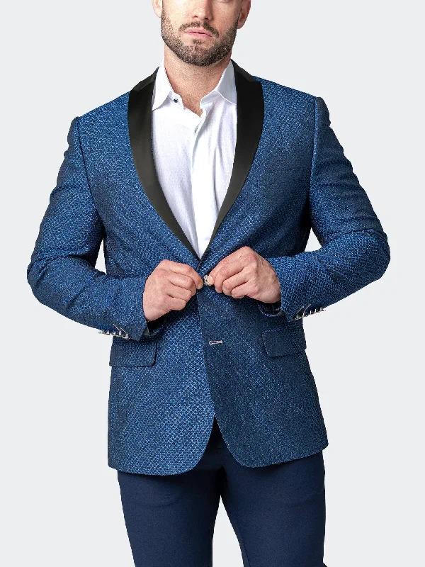 Blazer Socrates Luxer Blue Refined Men's Velvet