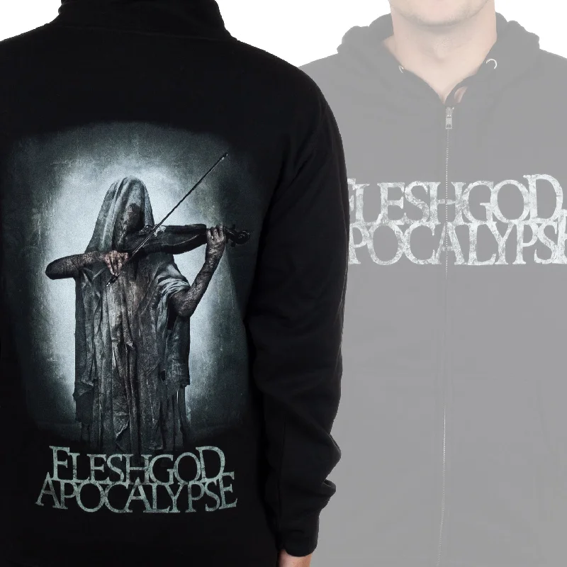 Fleshgod Apocalypse "Violinist" Zip Hoodie Earthy Men's Sustainable 