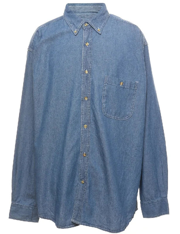 Medium Wash Denim Shirt - XL Street