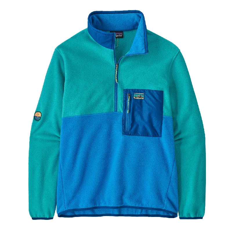 Patagonia Microdini 1/2 Zip Pullover Fleece Vessel Blue Hip Men's Urban