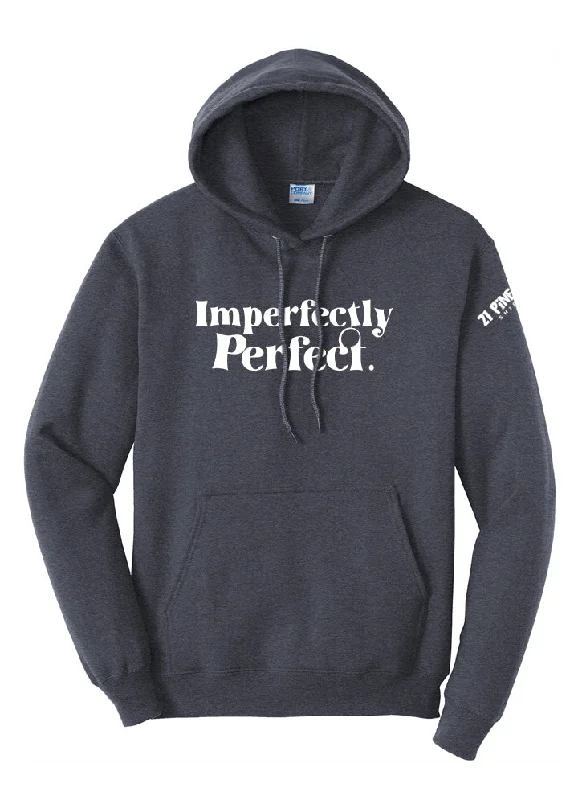 Imperfectly Perfect White Hoodie Confident Men's High