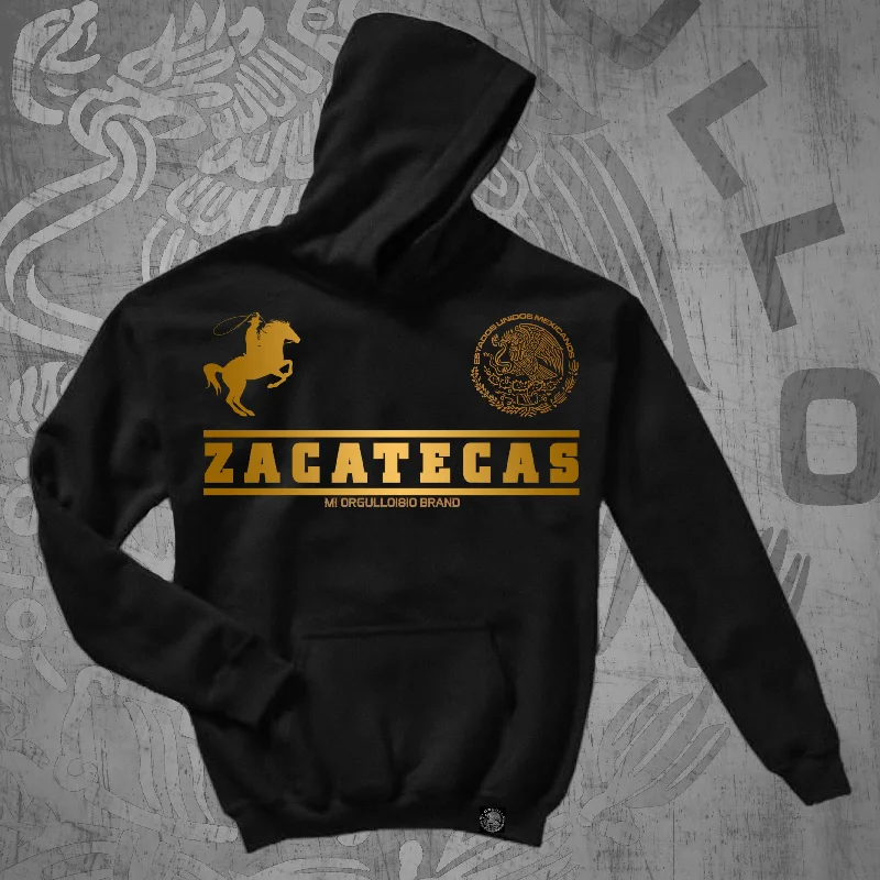 ZACATECAS CLASSIC BLK HOODIE Casual Men's Loose