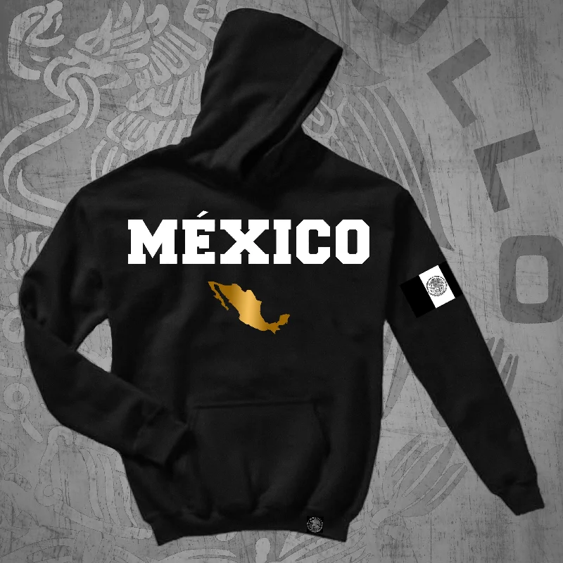 MÉXICO LINDO BLK HOODIE Hip Men's Urban