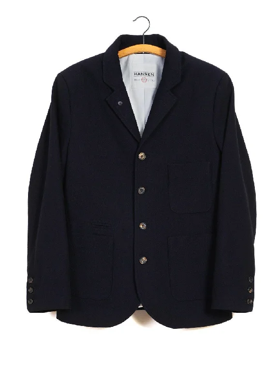 ANKER | Four Button Classic Blazer | Deep Indigo Confident Men's High