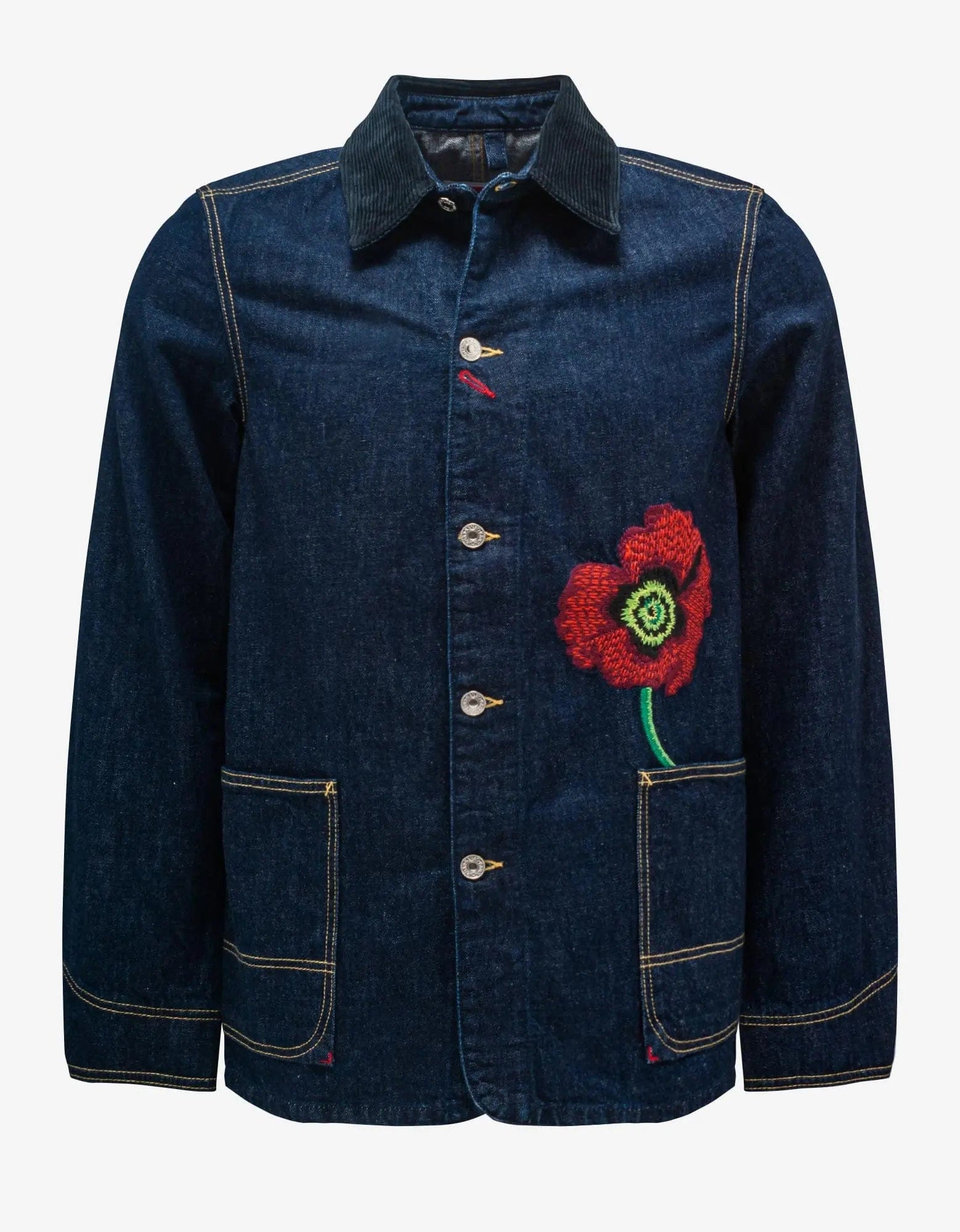 Kenzo Blue Kenzo Poppy Workwear Denim Jacket Practical Men's Quick