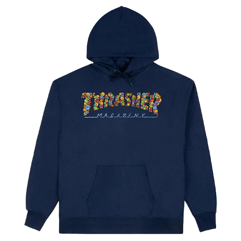 Thrasher Smile by Spanky Hoodie Navy Sporty Men's Tennis