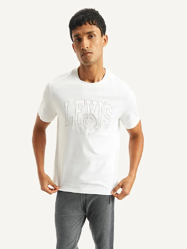 Men's Brand Logo Crew Neck T-shirt Cclassic Men's Tweed