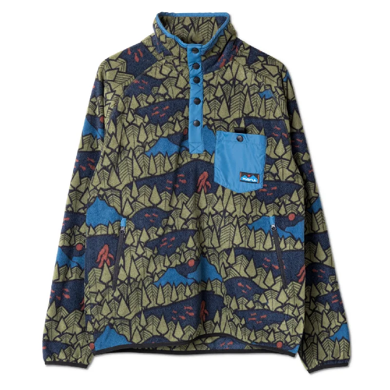 Kavu Teannaway L/S Shirt Sasquatch Twilight Modern Men's Geometric