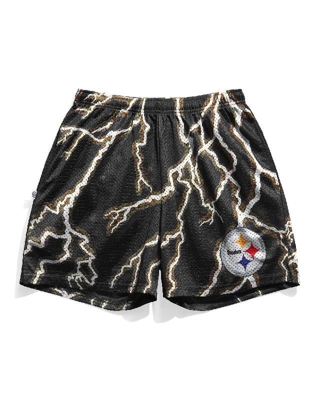 Pittsburgh Steelers Lightning Retro Shorts Hip Men's Retro