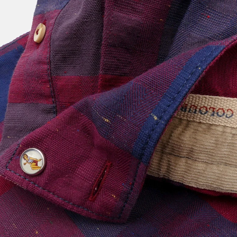 Check Shirt - Red-Blue Cozy Men's Winter