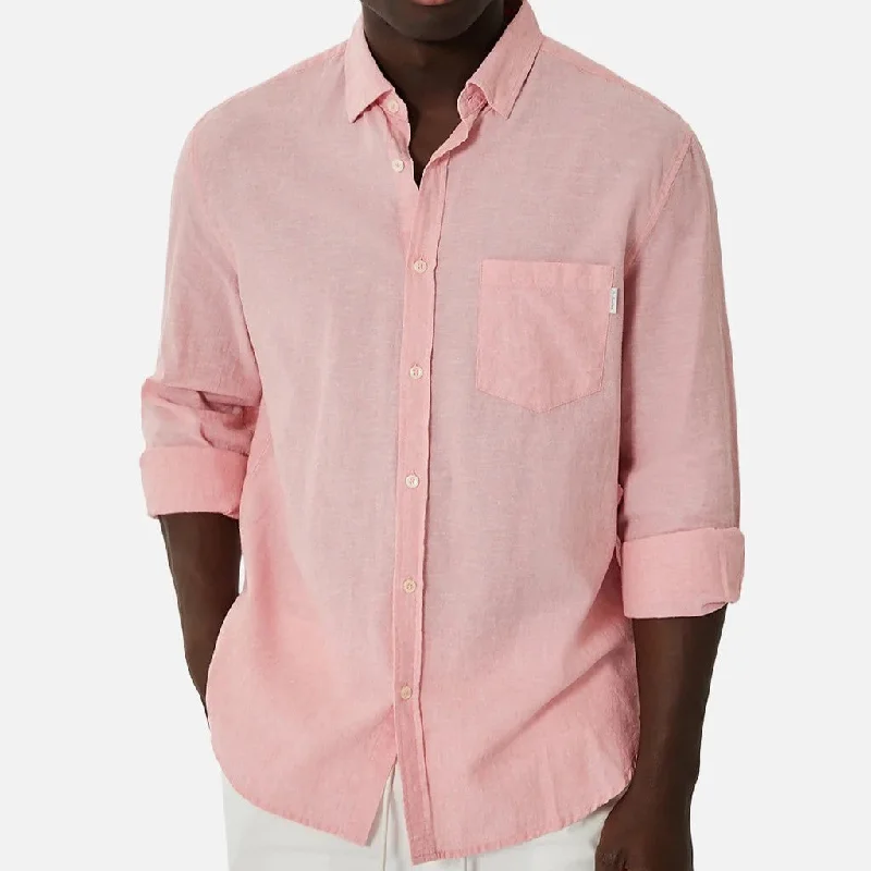 The Cammello Linen Shirt - Coral Organic