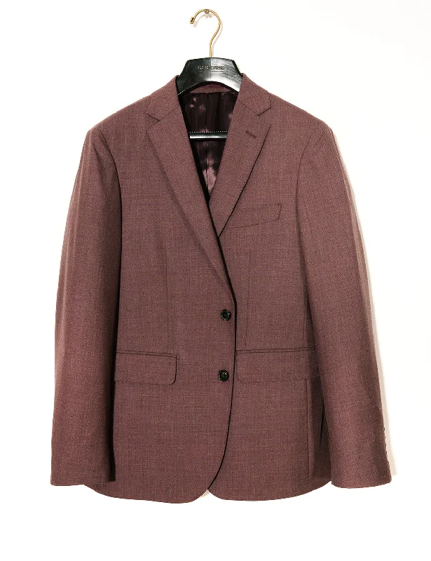 FINAL SALE: BKT50 Tailored Jacket in 14.5 Micron Mouliné - Cordovan Monochromatic All