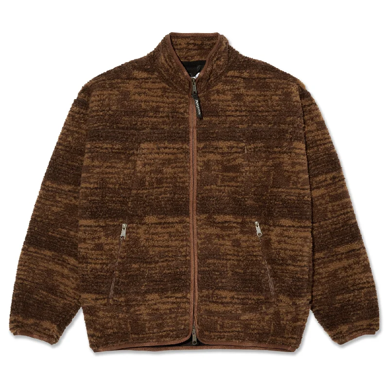 Polar Skate Co. Kiko Jacket Red Brown Laid