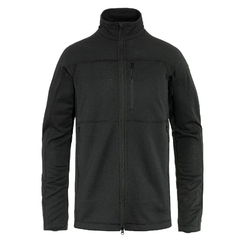 Fjallraven Abisko Lite Fleece Jacket Black Dapper Men's Bow