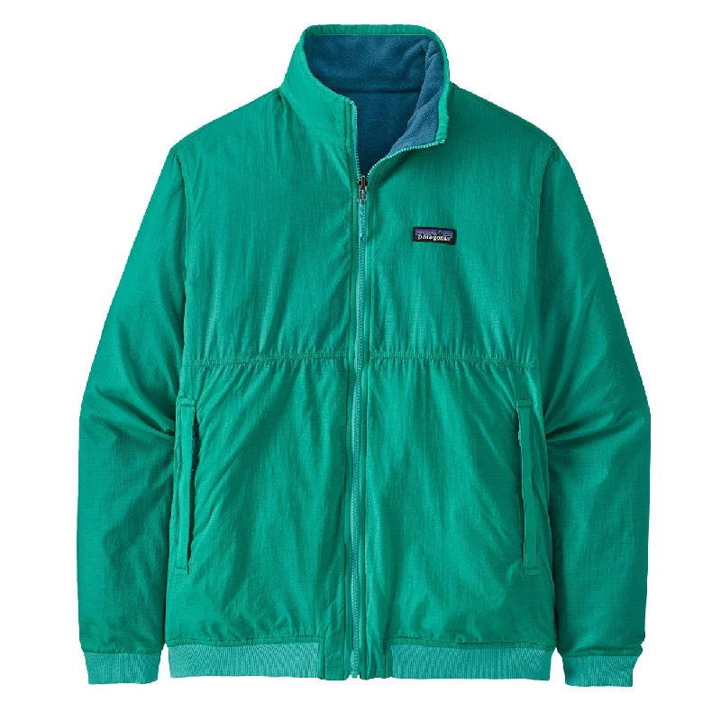 Patagonia Reversible Shelled Microdini Fleece Jacket Fresh Teal Elegant Men's Cashmere