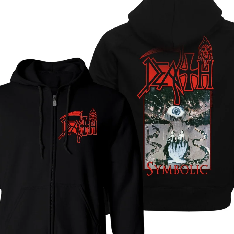 Death "Symbolic" Zip Hoodie Hip Men's Retro