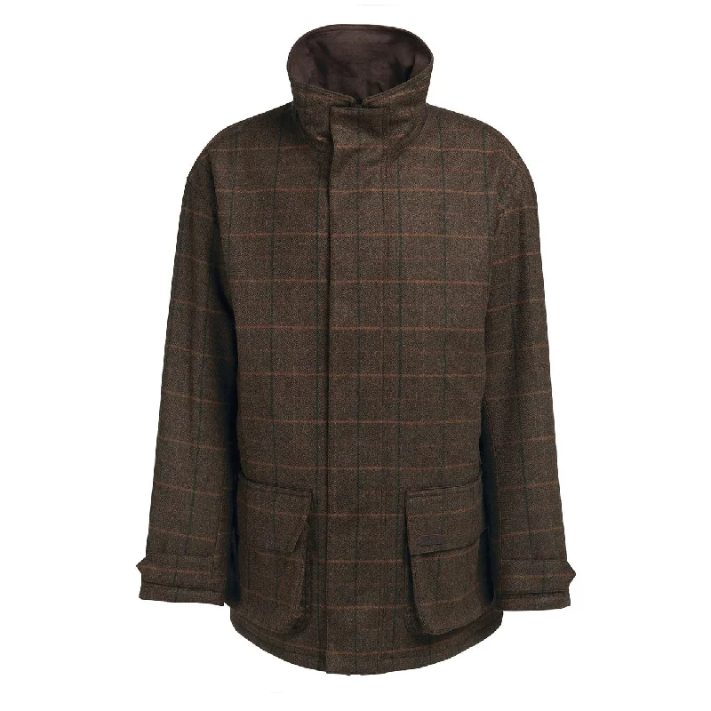 Barbour Wool Beaconsfield Jacket Burnhill Brown Check Minimalist Men's Casual 