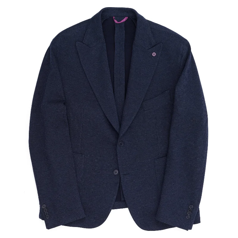 SARTORIA PARTENOPEA Navy Blue Micro Cotton Jacket EU 60 NEW US 50 Current Model Cool Men's Skate