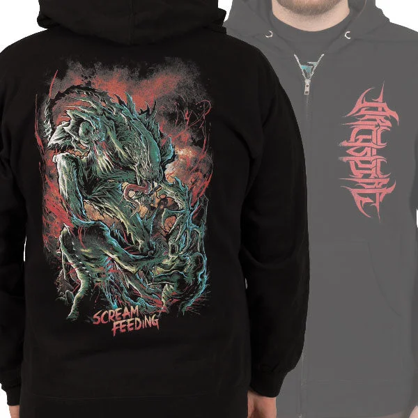 Archspire "Scream Feeding" Zip Hoodie Youthful Men's Anime