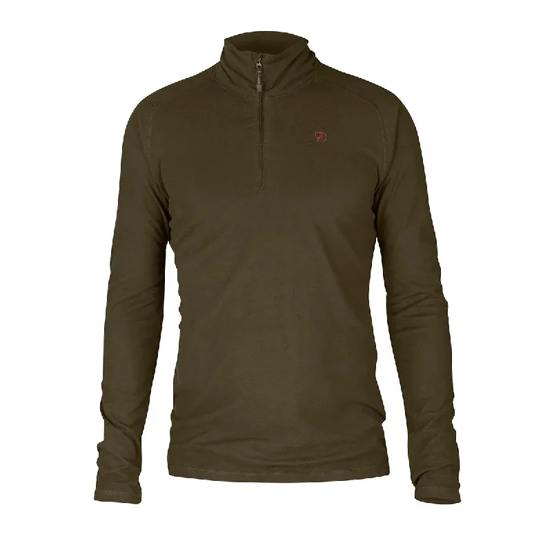 Fjallraven Pine Half Zip Microfleece Dark Olive Bohemian Men's Free