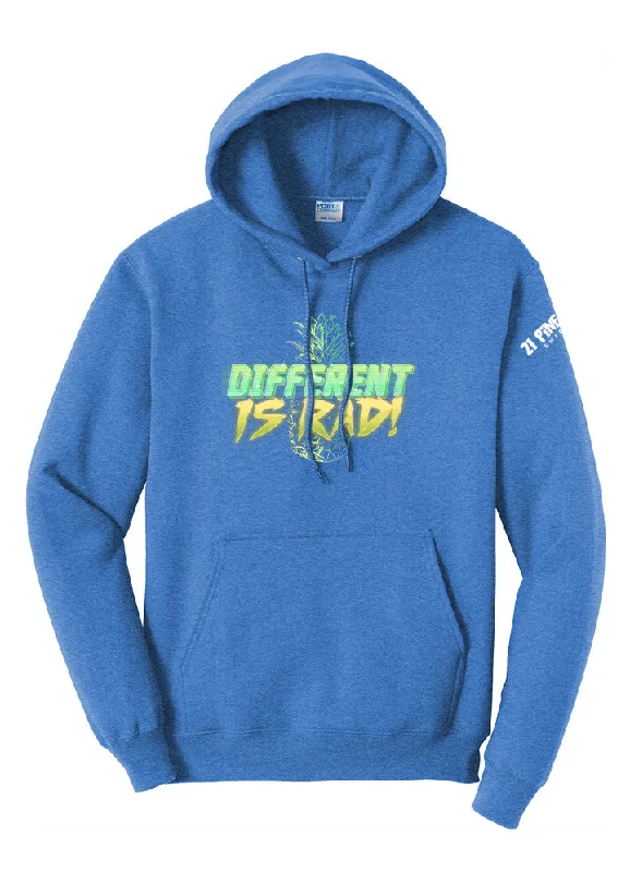 Different Is Rad Hoodie Traditional Men's Wool