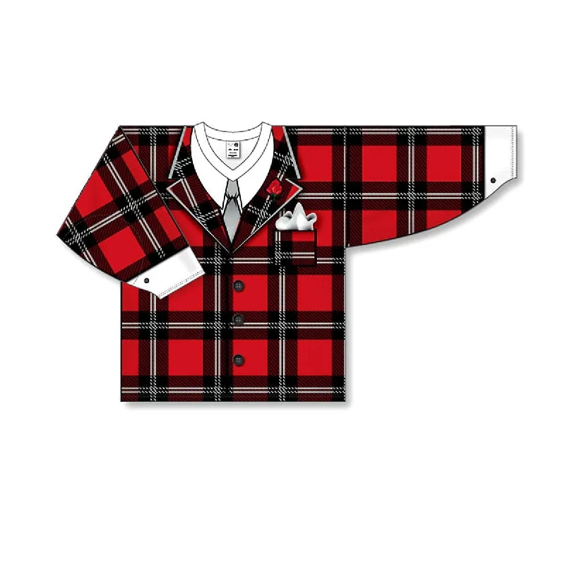 Athletic Knit Don Cherry Plaid Senior Goalie Practice Jersey Beach