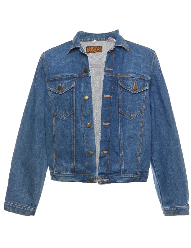 Classic Medium Wash Denim Jacket - M Dapper Men's Bow