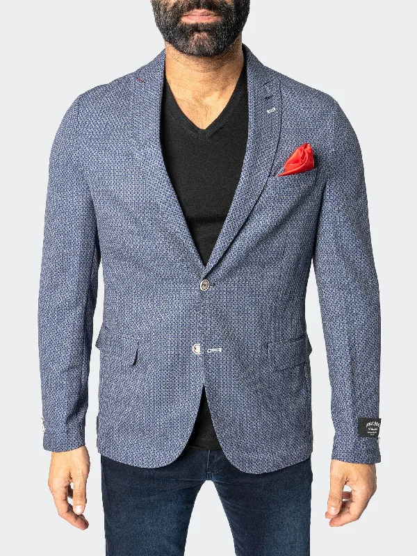 Blazer Unconstructed Descartes Thatch Blue Streetwear Style