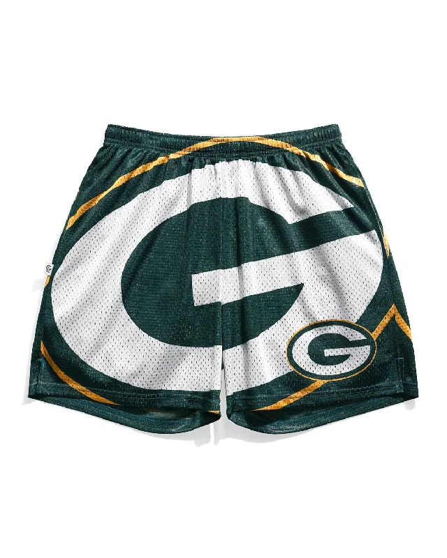 Green Bay Packers Big Logo Retro Shorts Casual Men's Japanese 