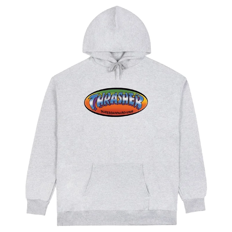 Thrasher Ninety-Five by Spanky Hoodie Ash Grey Sophisticated Men's 