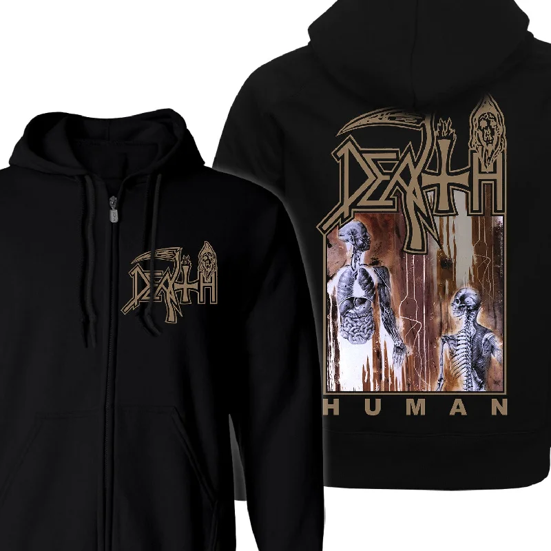 Death "Human" Zip Hoodie Tough Men's Military