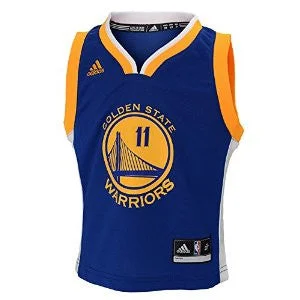 Klay Thompson #11 Golden State Warriors Adidas NBA Replica Youth Jersey Sleek Men's Metallic