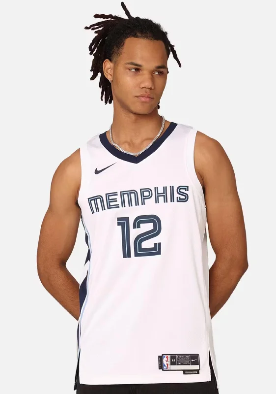 Nike Men's Memphis Grizzlies Ja Morant Association Edition 2022/23 Dri-FIT Swingman Jersey <br> DN2082 100 Elegant Men's Formal 