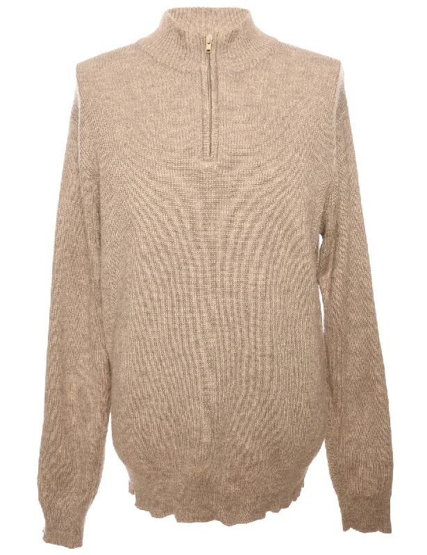 Quarter Zip Jumper - S Masculine Men's 