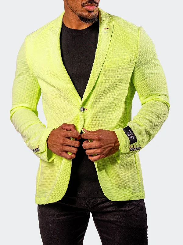 Blazer UnconstructedNeon Green Traditional Men's Country